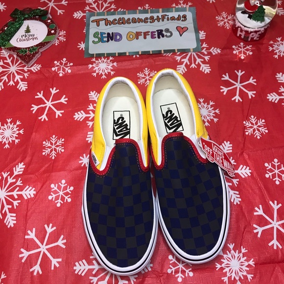 Checkerboard Slip On Vans - Picture 8 of 8